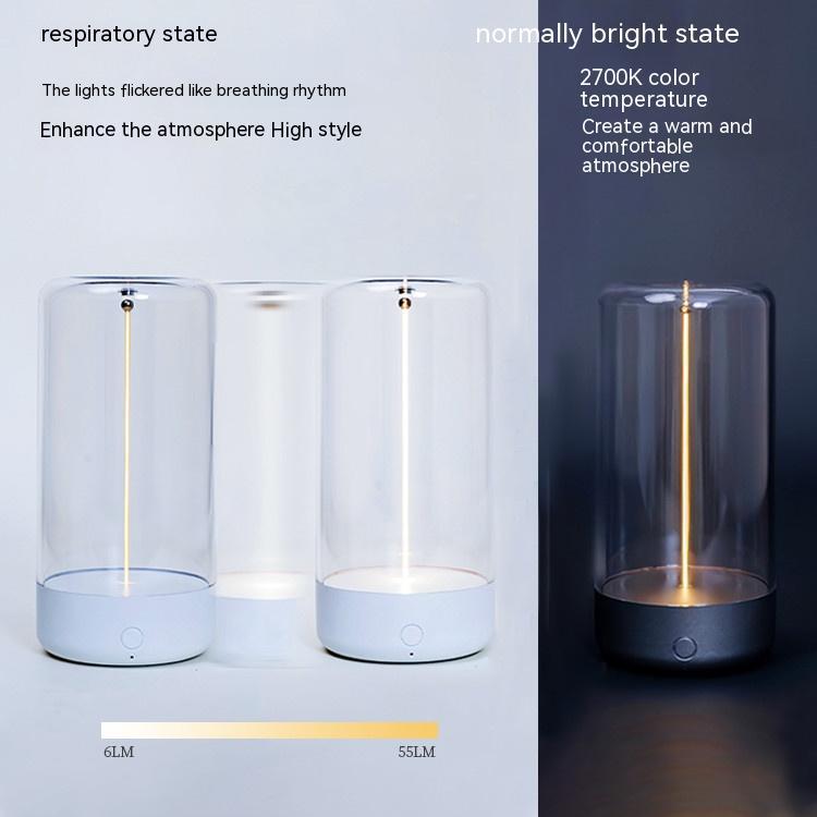 New LED Camping Light Type - c Rechargeable Portable Night Light With High Transparency And Anti Drop Creative Atmosphere Light - Expo GWhiteUSB0
