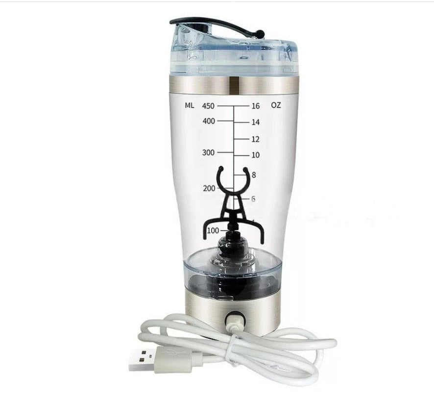 Electric Protein Shake Stirrer USB Shake Bottle Milk Coffee Blender Kettle Sports And Fitness Charging Electric Shaker Cup - Expo GRechargeableUSB450ml0