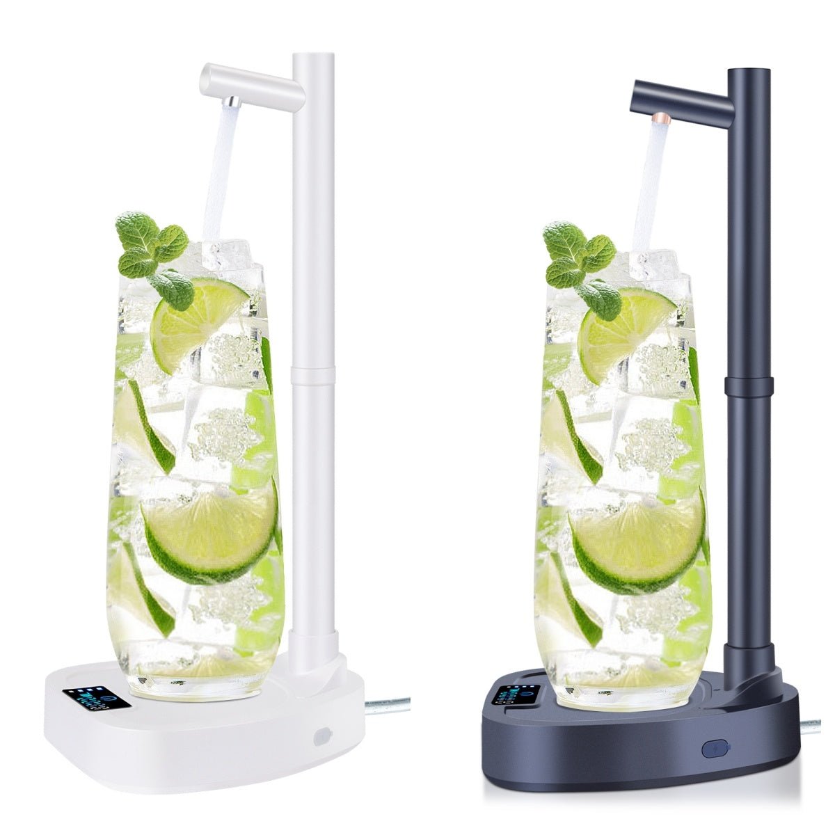 Added Extension Tupe Water Dispenser Automatic Water Bottle Desktop Rechargeable Water Dispenser With Stand - Expo GWhite0