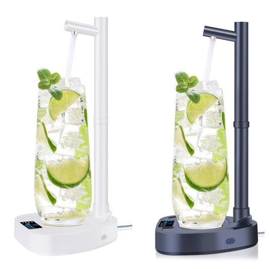Added Extension Tupe Water Dispenser Automatic Water Bottle Desktop Rechargeable Water Dispenser With Stand - Expo GWhite0