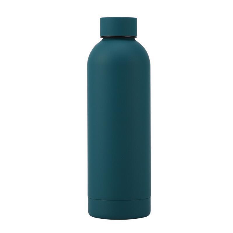 Stainless Steel Vacuum Cup Outdoor Portable Large Capacity Sports Water Bottle - Expo GLake Green350ml0