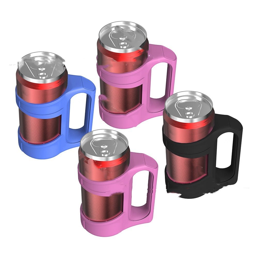 Cans Ultra - thin Can Holder Silicone Cup Holder With Handle - Expo GBlackDrinkware