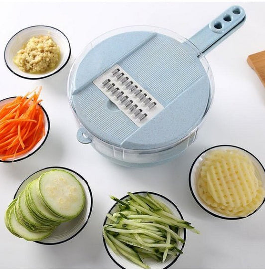 8 In 1 Mandoline Slicer Vegetable Slicer Potato Peeler Carrot Onion Grater With Strainer Vegetable Cutter Kitchen Accessories - Expo GPink2pcs0