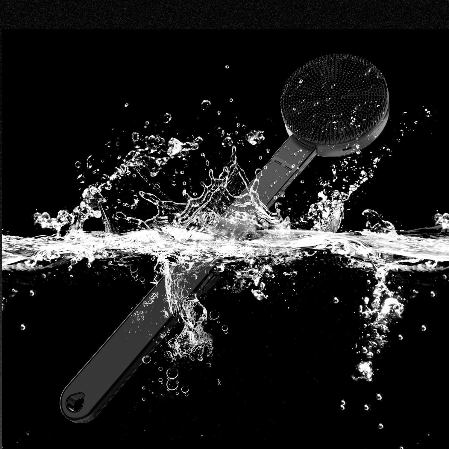 Household Electric Vibrating Shower Brush - Expo GBlackUSB0