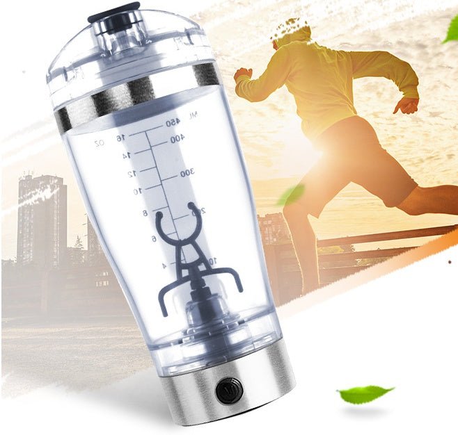 Electric Protein Shake Stirrer USB Shake Bottle Milk Coffee Blender Kettle Sports And Fitness Charging Electric Shaker Cup - Expo GWhiteUSB450ml0