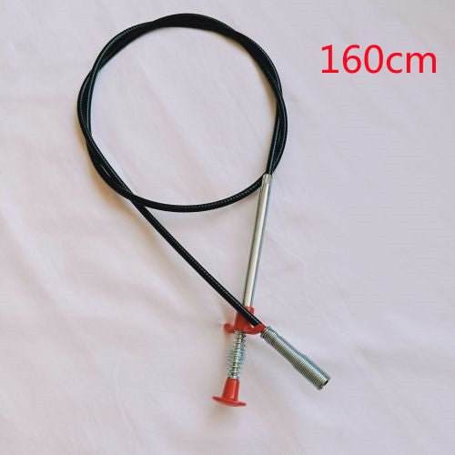 60CM Sewer Dredger Spring Pipe Dredging Tool Household Hair Cleaner Drain Clog Remover Cleaning Tools Household For Kitchen Sink Kitchen Gadgets - Expo GBlack 160cm0