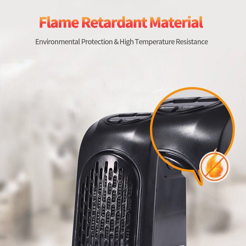 Winter Air Heater Fan Heater Electric Home Heaters Mini Room Air Wall Heater Ceramic Heating Warmer Fan For Home Office Camping - Expo GBlackUS0