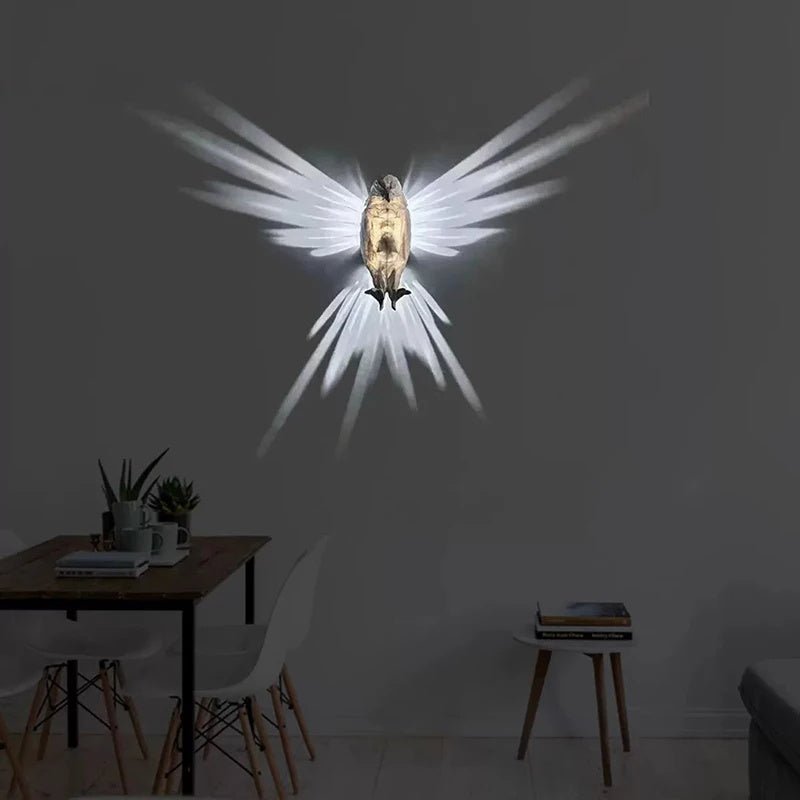 Modern Creative Bird Wall Lamp Owl Eagle Shape Projector Atmosphere Sconce Light 3D Print Body Animal Lighting Lustre Home Decor - Expo GEagle0