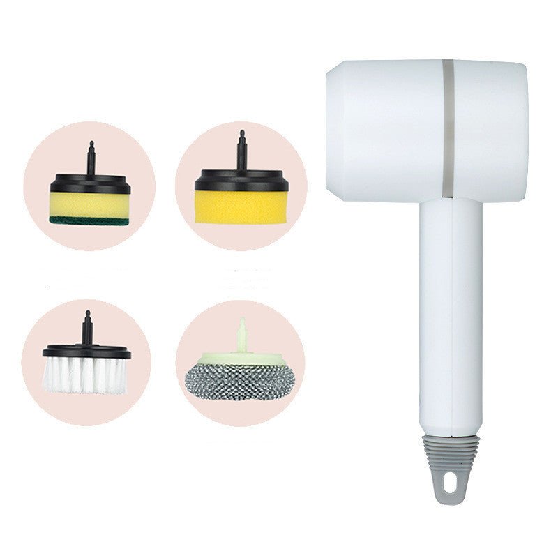 Electric Cleaning Brush Dishwashing Brush Automatic Wireless USB Rechargeable Professional Kitchen Bathtub Tile Cleaning Brushes - Expo GWhiteSet0