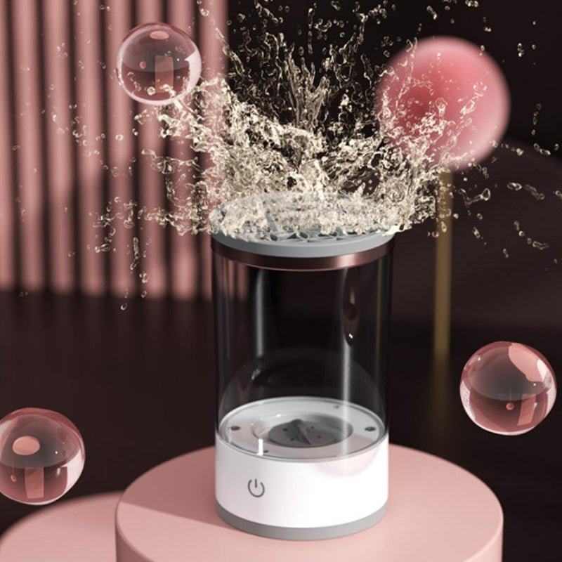 Women Eye Shadow Brush Cleaning Tool Portable Electric Makeup Brush Cleaner Machine With USB Charging Automatic Cosmetic Brush - Expo GGrey and whiteUSB0