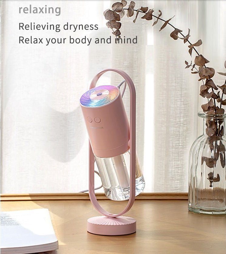 Magic Shadow USB Air Humidifier For Home With Projection Night Lights Ultrasonic Car Mist Maker Mini Office Air Purifier - Expo GCotton swab10pc0