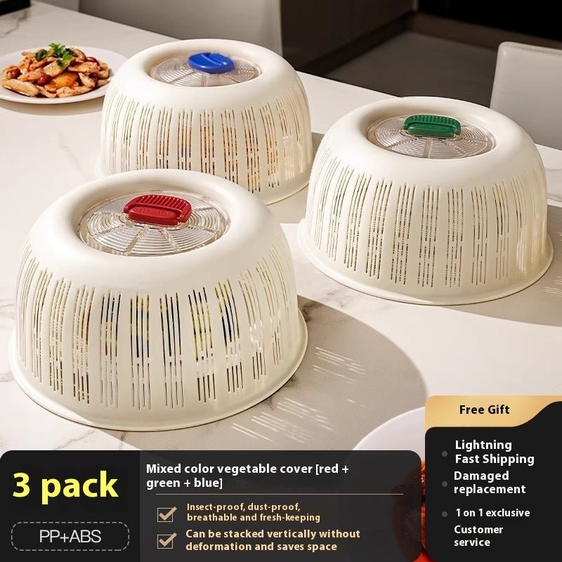 Vegetable Cover Food Table Meals Dust Cover - Expo GRed Green Blue 3 Pack0
