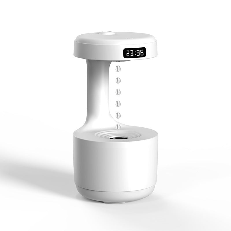 Anti - gravity Air Humidifier Mute Countercurrent Humidifier Levitating Water Drops Cool Mist Maker Fogger Relieve Fatigue - Expo GWhiteUSB0