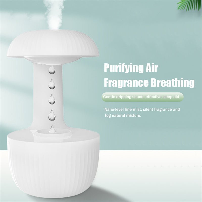 Anti - gravity Air Humidifier Mute Countercurrent Humidifier Levitating Water Drops Cool Mist Maker Fogger Relieve Fatigue - Expo GWhiteUSB0