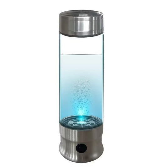 Portable Hydrogen - rich Cup Smart Glass Hydrogen Suction Cup - Expo G410mlSilverDrinkware