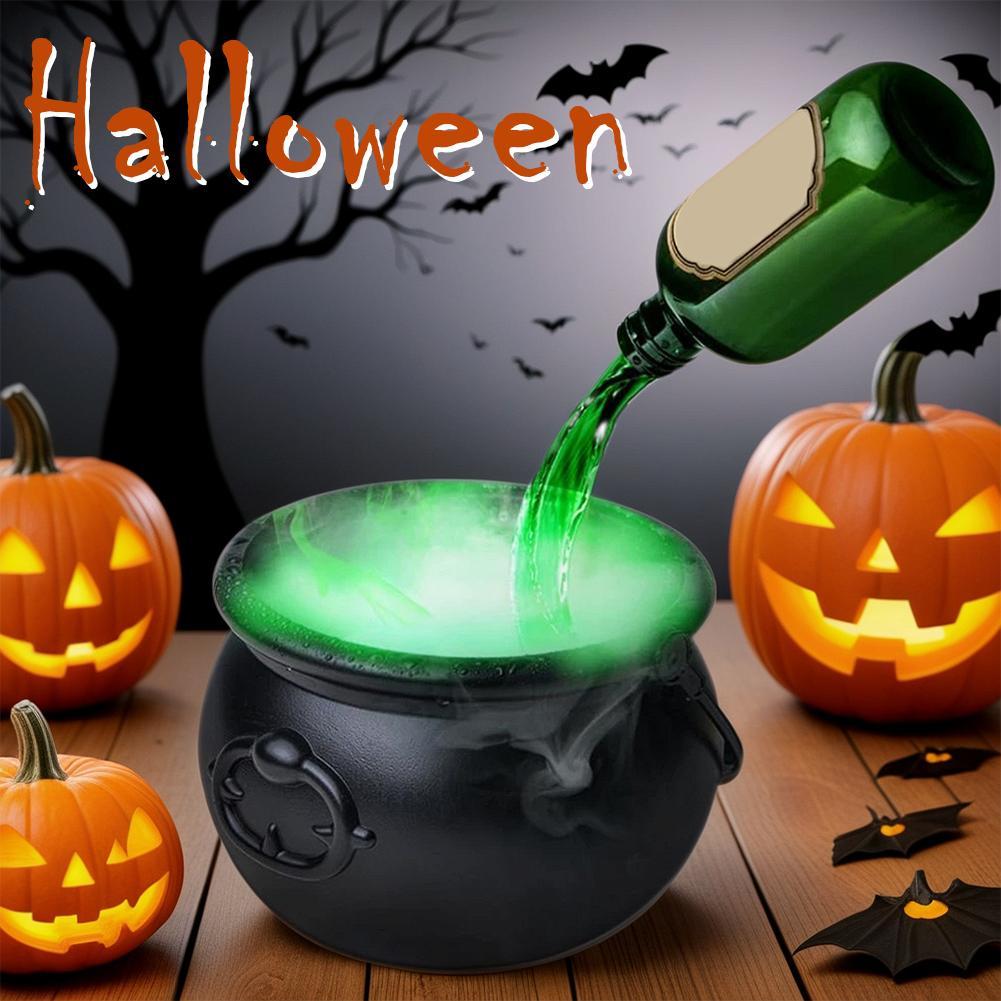 Halloween Black Wizard Bowl Magic Float Bottle And Diffuser Indoor Home Bar Magic Party Horror Ghost Props Halloween Decoration - Expo GLarge SizeBlack Witch Bowl0