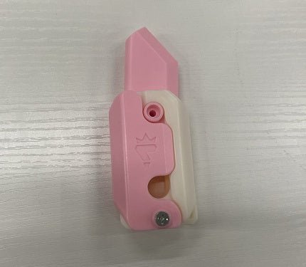 3D Printing Gravity Cub Jumping Small Radish Knife Mini Model Student Prize Pendant Decompression Toy For Children Gift - Expo GPink white0