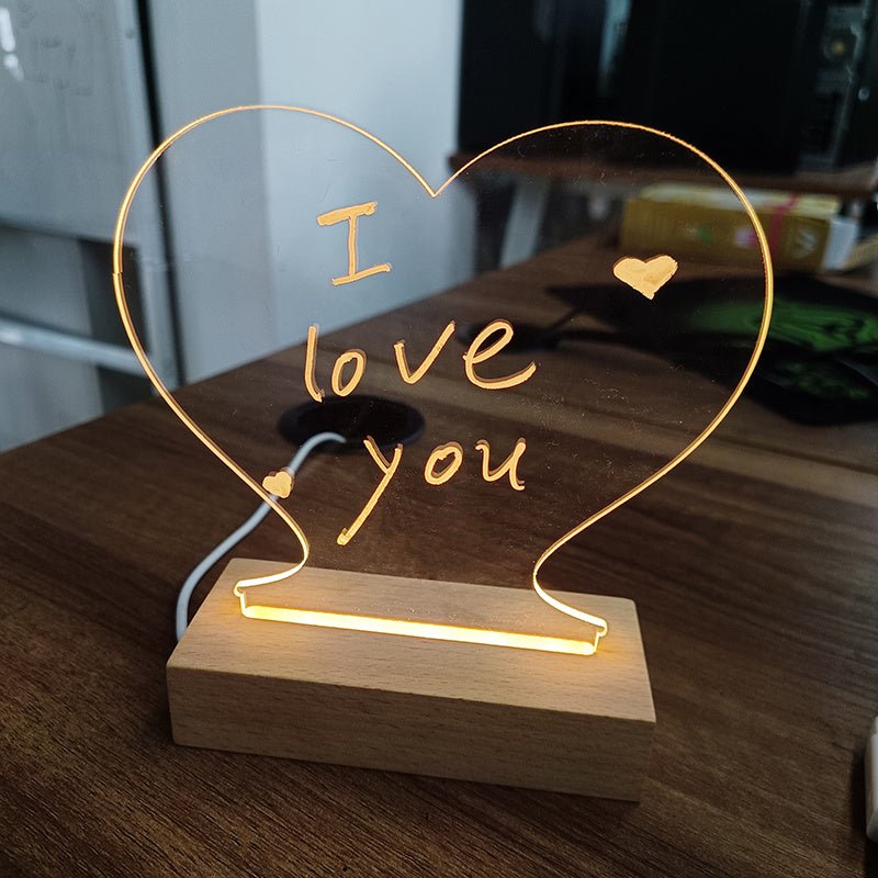 Creative Note Board Creative Led Night Light USB Message Board Holiday Light With Pen Gift For Children Girlfriend Decoration Night Lamp - Expo GHorizontal rectangle4