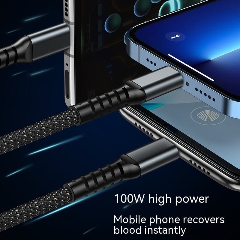 Three - in - one Mobile Phone With Light 6A Super Fast Charge Data Cable - Expo G120cm1PC0