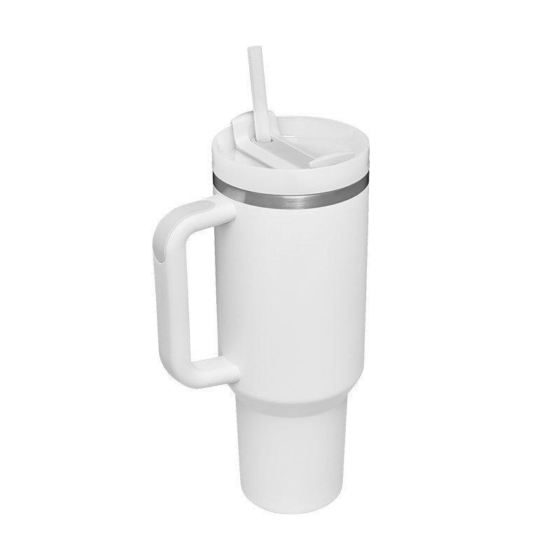 40 Oz Tumbler With Handle Straw Insulated, Stainless Steel Spill Proof Vacuum Coffee Cup Tumbler With Lid Tapered Mug Gifts For Valentine Lover Suitable For Car Gym Office Travel - Expo GThermal sublimation1200ML1PC0