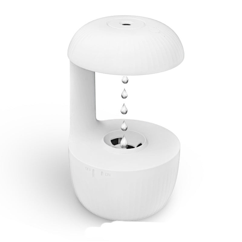 Anti - gravity Air Humidifier Mute Countercurrent Humidifier Levitating Water Drops Cool Mist Maker Fogger Relieve Fatigue - Expo GWhiteUSB0