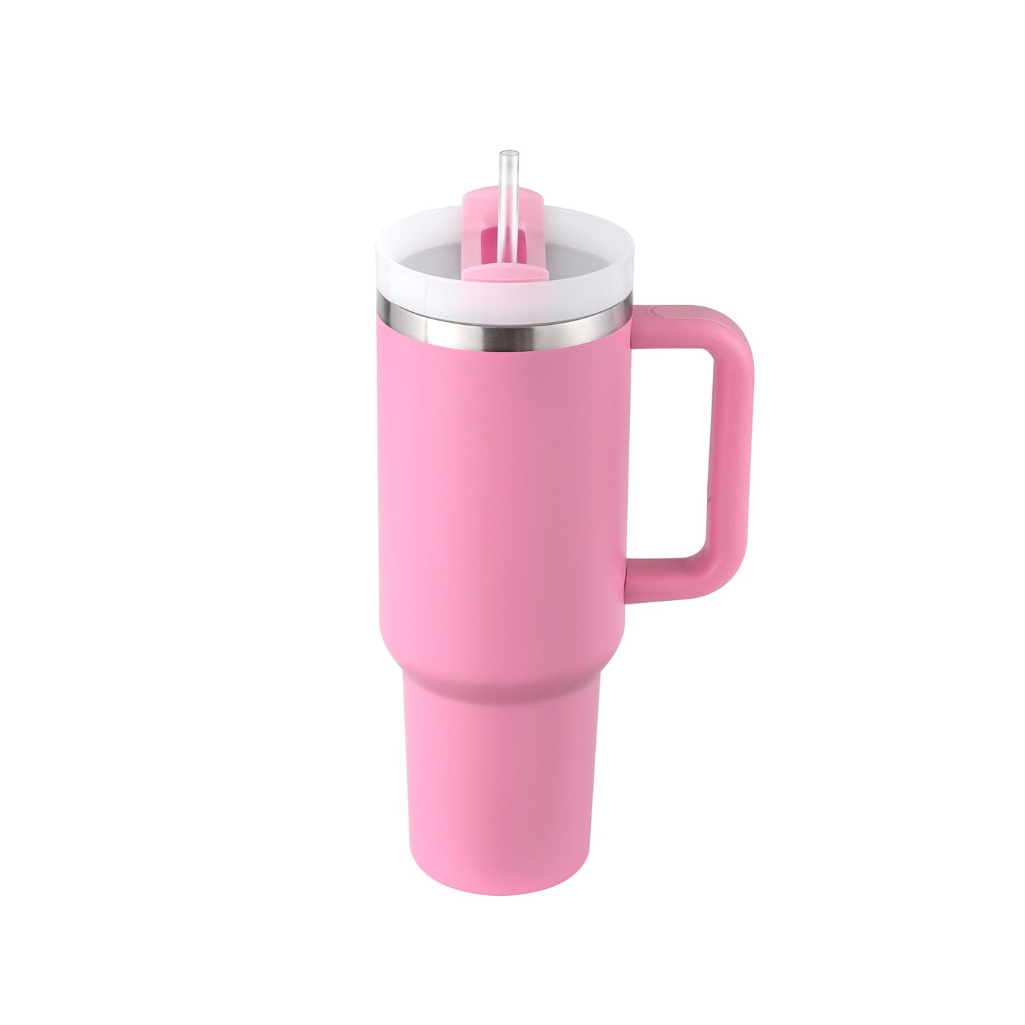 40 Oz Tumbler With Handle Straw Insulated, Stainless Steel Spill Proof Vacuum Coffee Cup Tumbler With Lid Tapered Mug Gifts For Valentine Lover Suitable For Car Gym Office Travel - Expo GPeony color1200ML1PC0