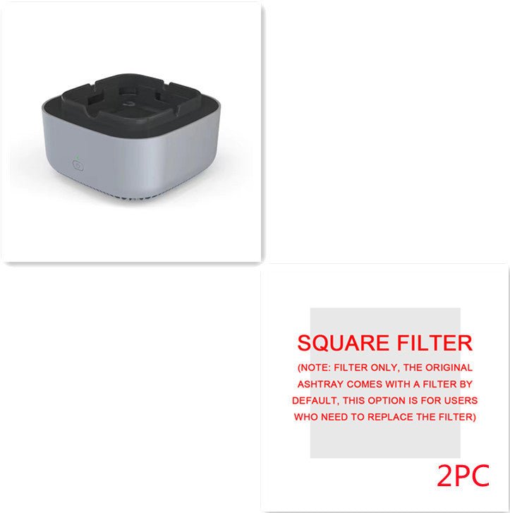 Smoke Removal Air Purification Ashtray Anion Purification Practical Automatic Purifier Ashtray Portable Gadgets For Car Ashtray - Expo GSet90