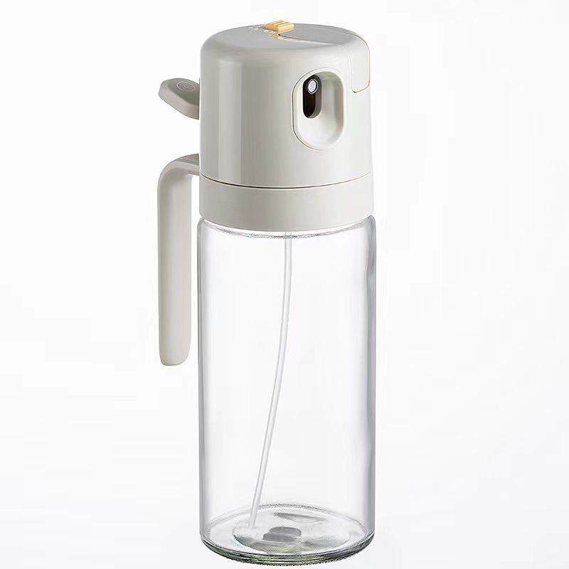 2 In 1 Oil Sprayer Bottle BBQ Cooking Oil Dispenser Olive Oil Pourers Sprayer Kitchen Baking Oil Mister Vinegar Bottle - Expo G550ml Warm Gray1PC0