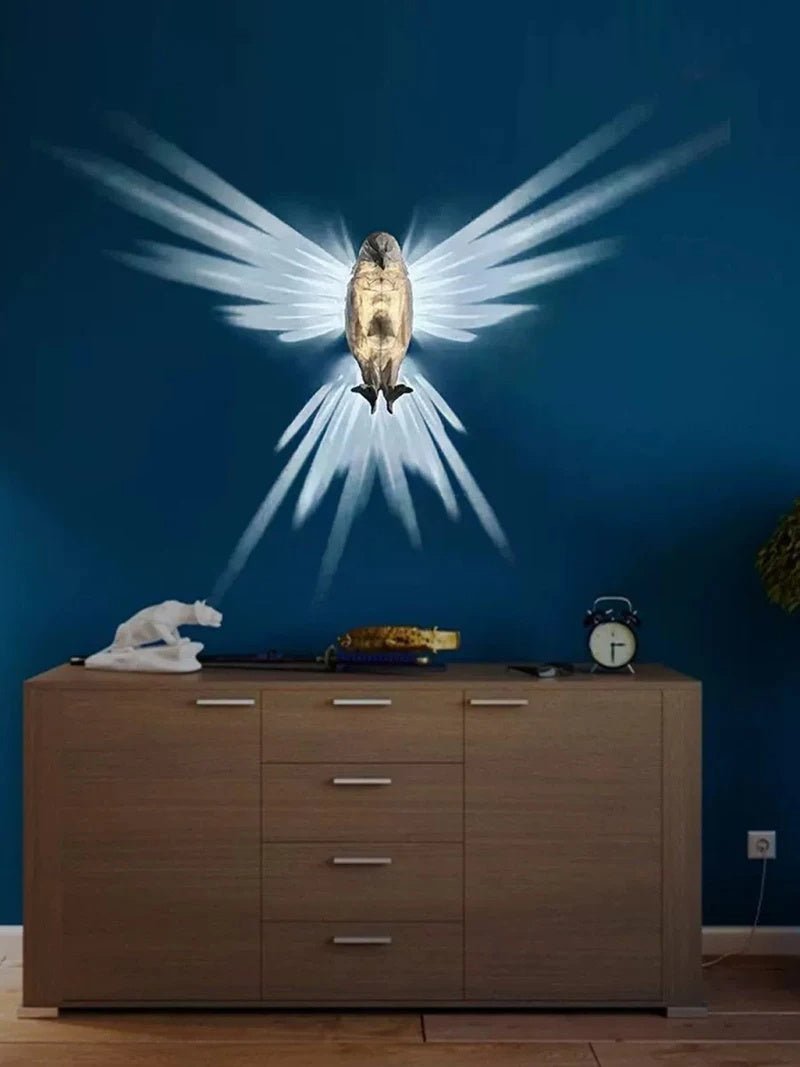 Modern Creative Bird Wall Lamp Owl Eagle Shape Projector Atmosphere Sconce Light 3D Print Body Animal Lighting Lustre Home Decor - Expo GEagle0