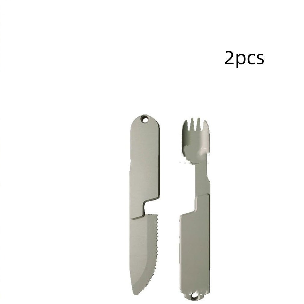 Two - in - one Camping Tableware Knife And Fork Combination - Expo GTwo PackKitchen Appliances