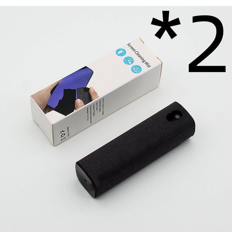 Mobile Phone Screen Cleaner Artifact Storage Integrated Mobile Phone Portable Computer Screen Cleaner Set - Expo G2pcs BlackWithout shell0