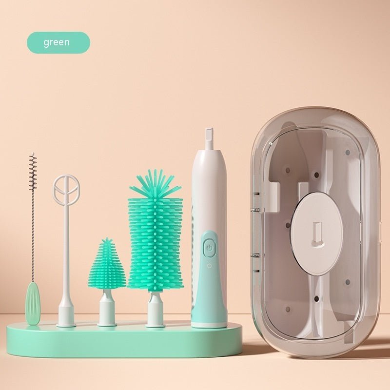 Silicone Nursing Bottle Cleaning Brush For Babies - Expo G011 Green SuitUSB0