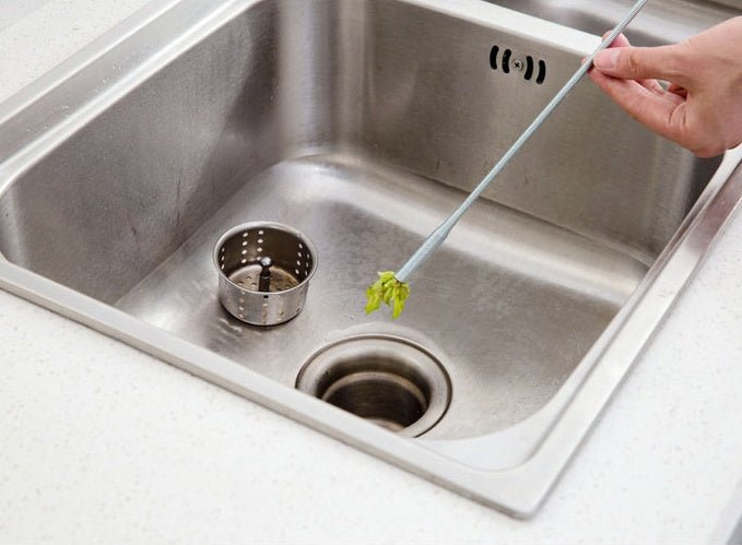 60CM Sewer Dredger Spring Pipe Dredging Tool Household Hair Cleaner Drain Clog Remover Cleaning Tools Household For Kitchen Sink Kitchen Gadgets - Expo GBlack 60cm0