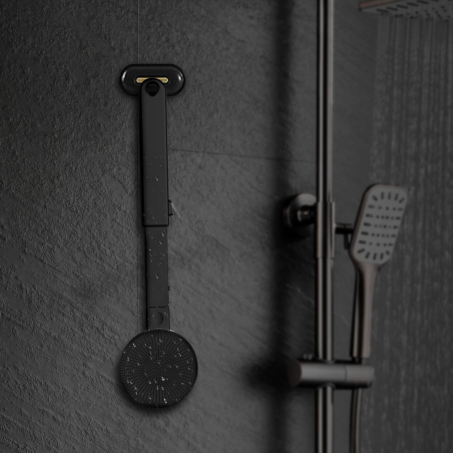 Household Electric Vibrating Shower Brush - Expo GBlackUSB0