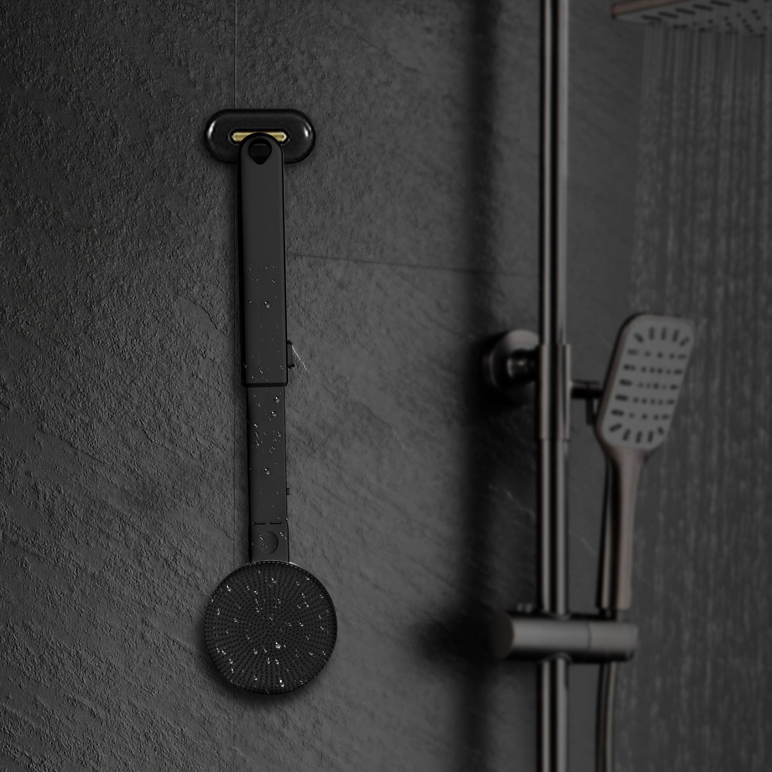 Household Electric Vibrating Shower Brush - Expo GBlackUSB0