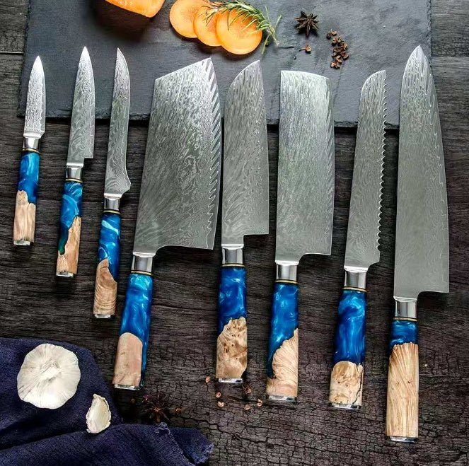 Kitchen Knife Set Chef's Knife Meat Chopping Knife - Expo G8 piece set B0