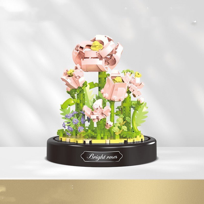 Small Particle Assembly Rose Decoration Toys - Expo GStyle 163460