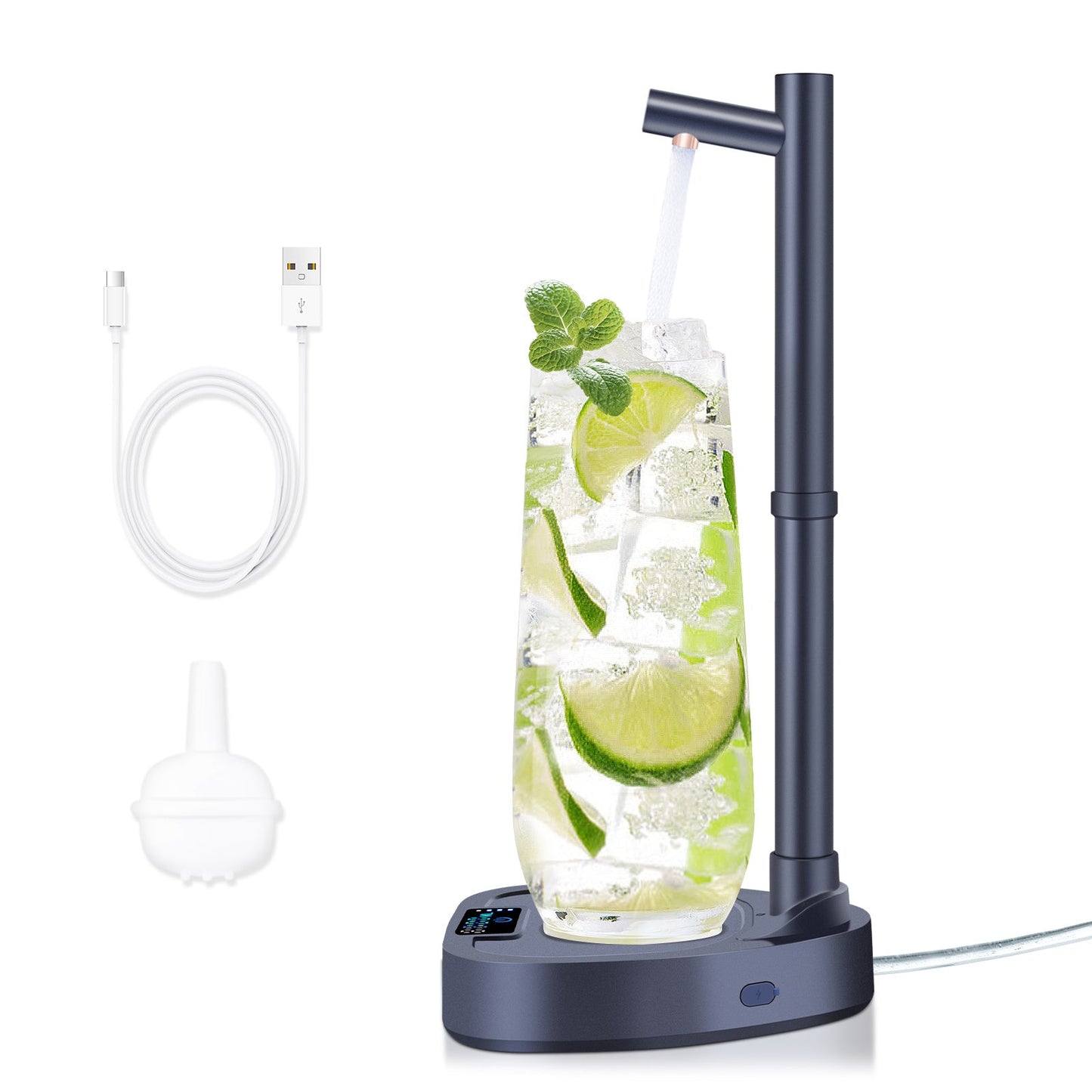 Added Extension Tupe Water Dispenser Automatic Water Bottle Desktop Rechargeable Water Dispenser With Stand - Expo GBlue0