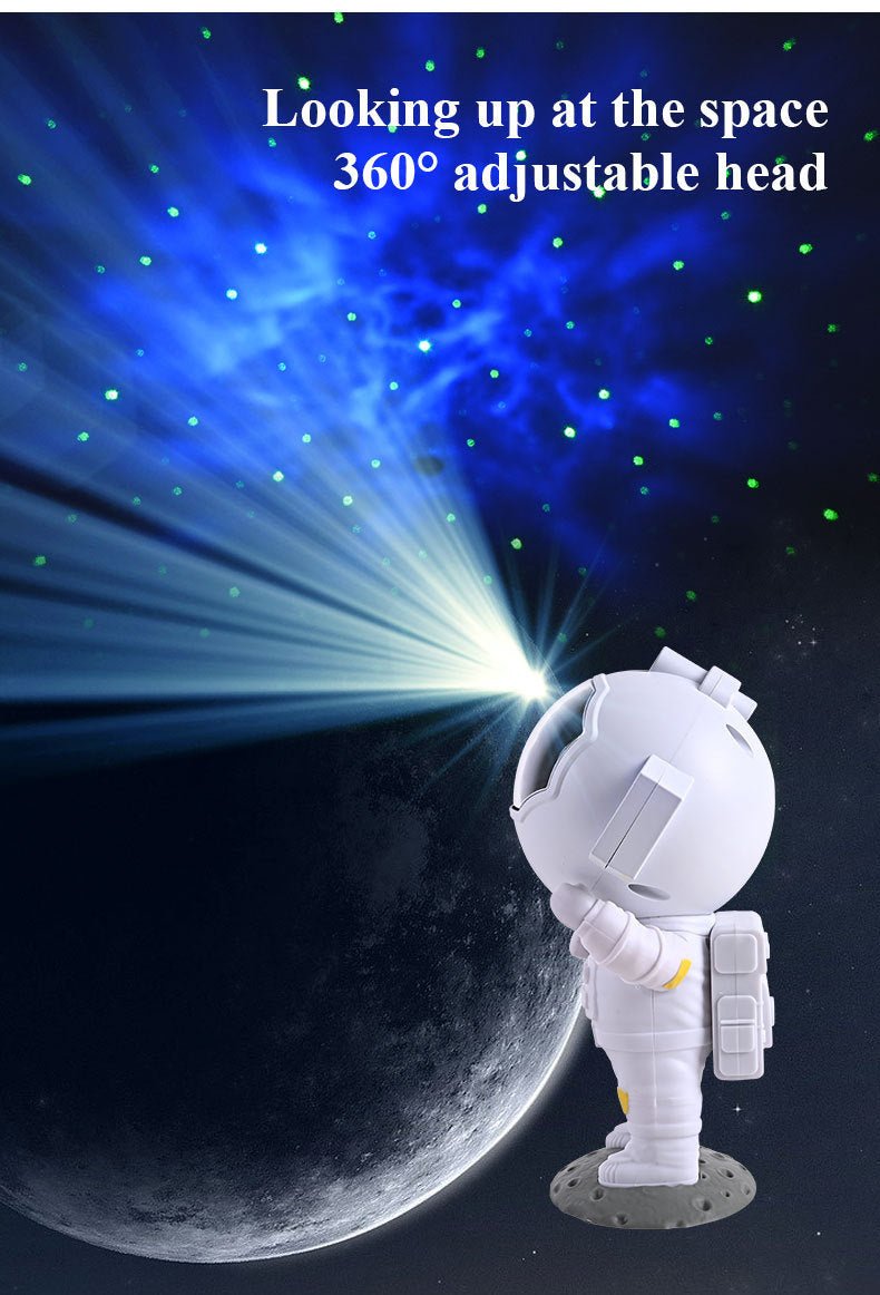 Galaxy Star Projector Starry Sky Night Light Astronaut Lamp Home Room Decor Decoration Bedroom Decorative Luminaires Gift - Expo GPlug In TypeNew Style White0