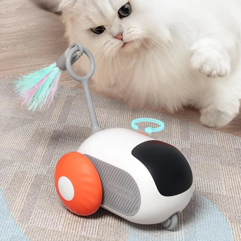 Remote Control Interactive Cat Car Toy USB Charging Chasing Automatic Self - moving Remote Smart Control Car Interactive Cat Toy Pet Products - Expo GBlue Running CarUSB0