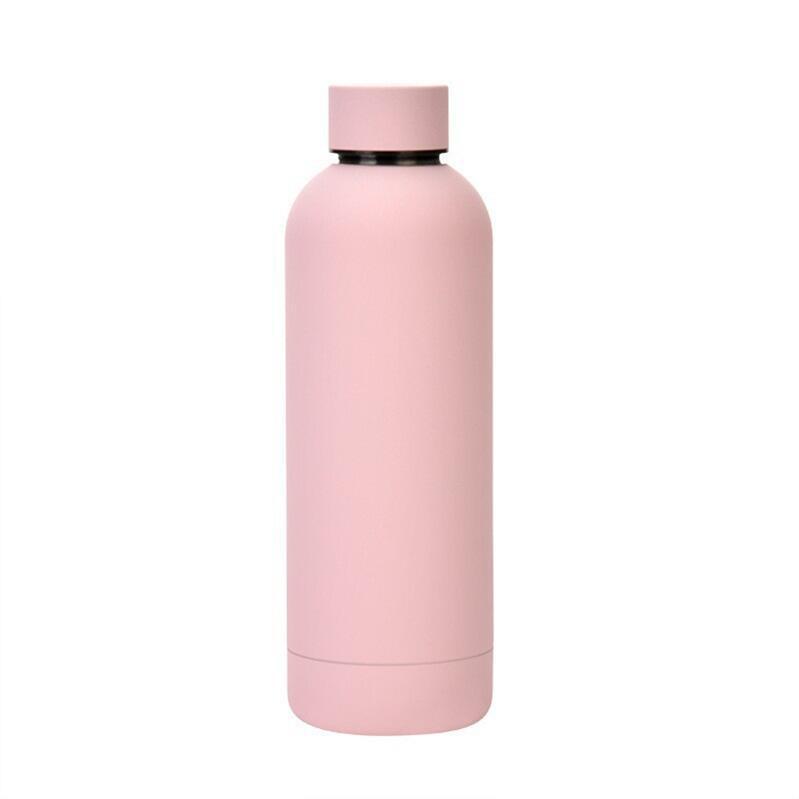 Stainless Steel Vacuum Cup Outdoor Portable Large Capacity Sports Water Bottle - Expo GBaby Pink350ml0