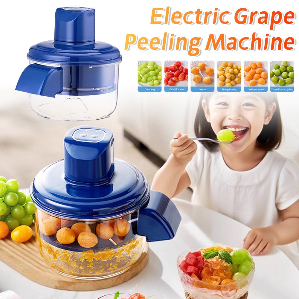 Automatic Electric Grape Peeler Electric Rechargeable Fruit Peeling Machine Hands - Free Skin Remover Home Kitchen Supplies Kitchen Gadgets - Expo GBlue0