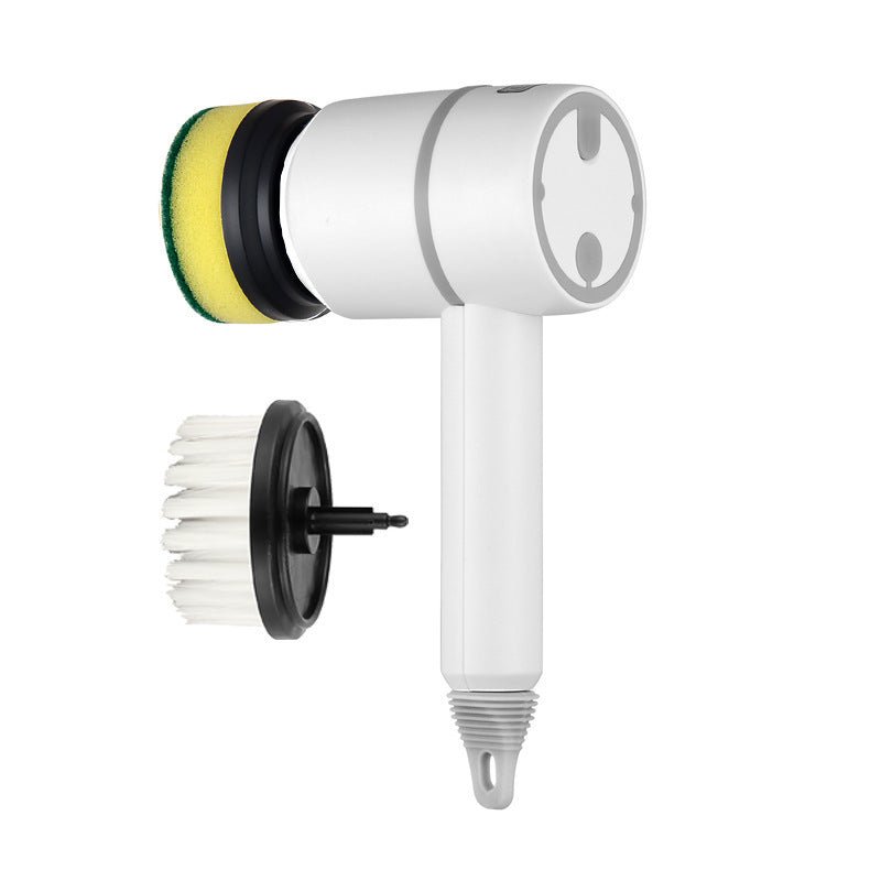 Electric Cleaning Brush Dishwashing Brush Automatic Wireless USB Rechargeable Professional Kitchen Bathtub Tile Cleaning Brushes - Expo GWhiteWith 2brush heads1200mAh0