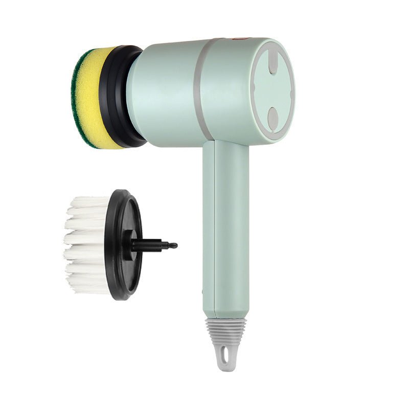 Electric Cleaning Brush Dishwashing Brush Automatic Wireless USB Rechargeable Professional Kitchen Bathtub Tile Cleaning Brushes - Expo GGreenWith 2brush heads1200mAh0