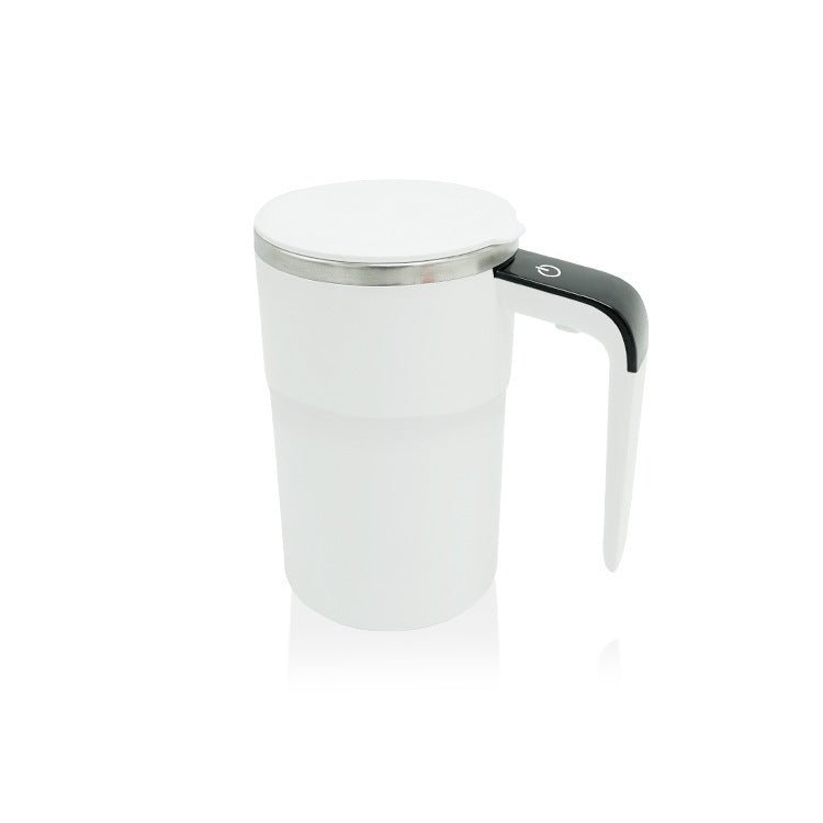Electric Coffee Mug USB Rechargeable Automatic Magnetic Cup IP67 Waterproof Food - Safe Stainless Steel For Juice Tea Milksha Kitchen Gadgets - Expo GWhiteUSB0