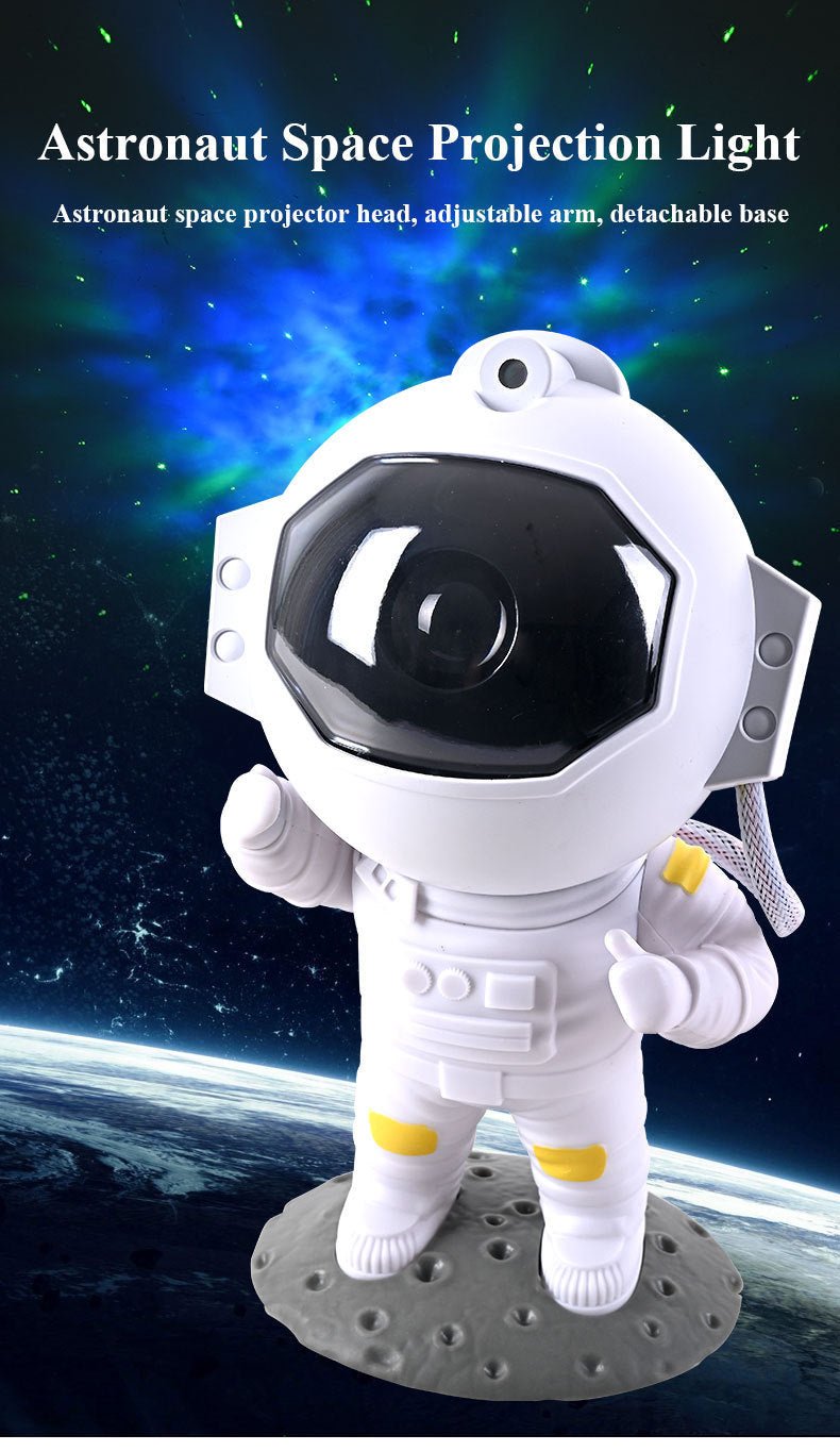 Galaxy Star Projector Starry Sky Night Light Astronaut Lamp Home Room Decor Decoration Bedroom Decorative Luminaires Gift - Expo GPlug In TypeNew Style White0