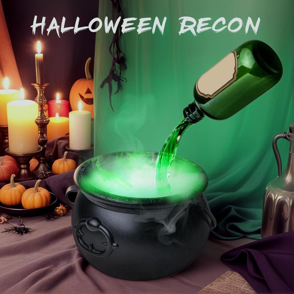 Halloween Black Wizard Bowl Magic Float Bottle And Diffuser Indoor Home Bar Magic Party Horror Ghost Props Halloween Decoration - Expo GLarge SizeBlack Witch Bowl0
