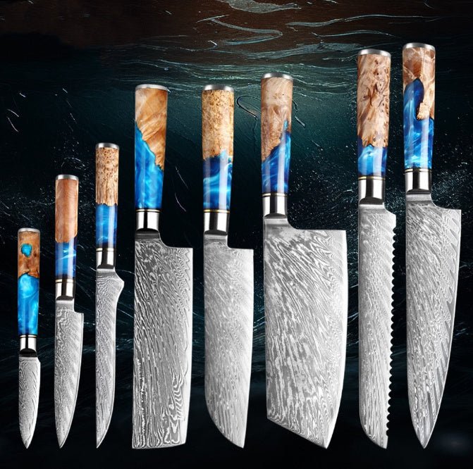 Kitchen Knife Set Chef's Knife Meat Chopping Knife - Expo G8 piece set C0