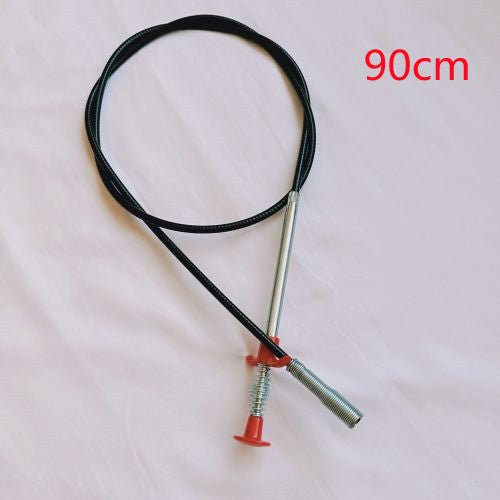 60CM Sewer Dredger Spring Pipe Dredging Tool Household Hair Cleaner Drain Clog Remover Cleaning Tools Household For Kitchen Sink Kitchen Gadgets - Expo GBlack 90cm0
