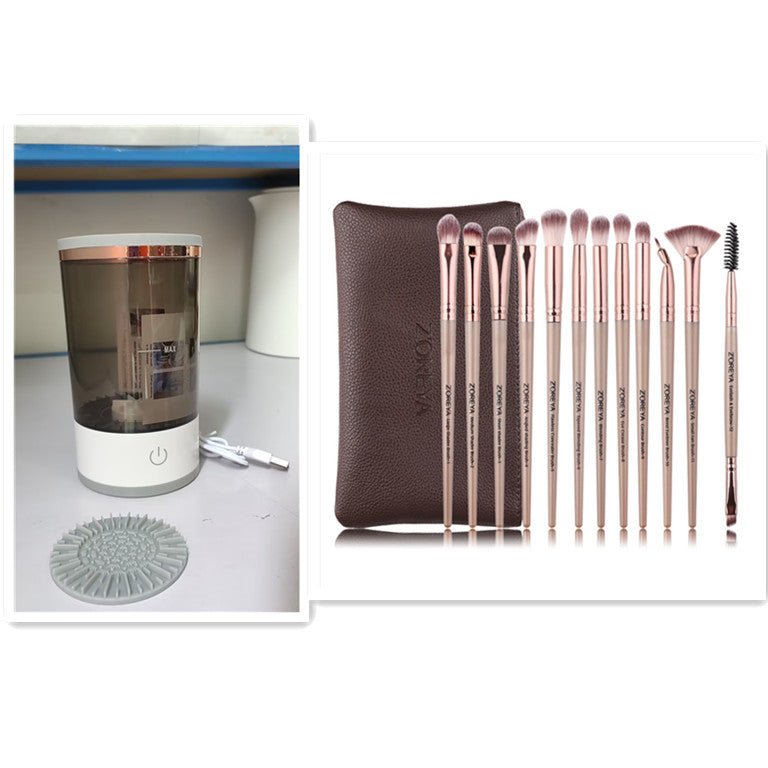 Women Eye Shadow Brush Cleaning Tool Portable Electric Makeup Brush Cleaner Machine With USB Charging Automatic Cosmetic Brush - Expo GSet8USB0